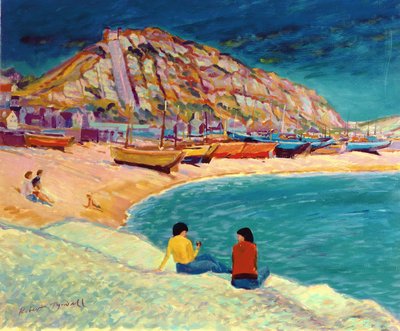 Hastings: beach scene by Robert Tyndall